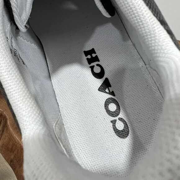 Coach Men's Signature Mid Top Sneaker. Size 10D Color Black. NIB CI083 - Picture 11 of 13